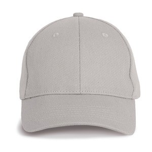 K-up KP230 - Casquette en coton et polyester recyclés K-loop - 6 panneaux Light Grey