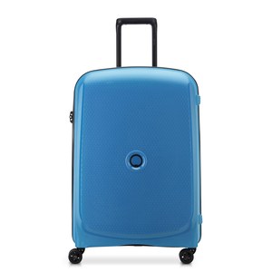 Delsey - BELMONT + VALISE TROLLEY 4DR 
71CM bleu zinc