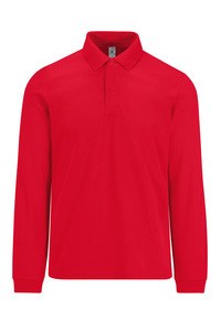 B&C CGPU427 - MY POLO 210 Homme manches longues Red