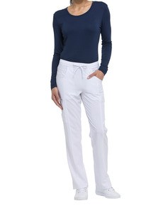Dickies Medical DKE010 - Pantalon à taille moyenne à cordon femme White