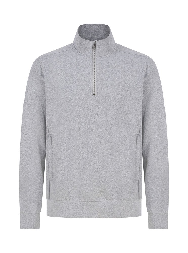 Henbury H842 - Sweat-shirt col zippé unisexe