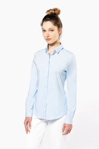 Kariban K530 - CHEMISE MANCHES LONGUES COTON/ÉLASTHANNE FEMME