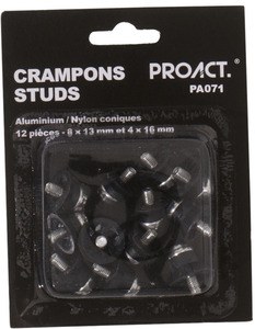 ProAct PA071 - BOÎTE DE 12 CRAMPONS ALU/NYLON CONIQUES