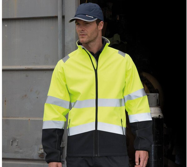 Sweat à Haute Visibilité Bicolore Bleu/orange Fluo - Taille XL/XXL - Certification EN ISO 20471 Classe 1 - Travail, Chantier