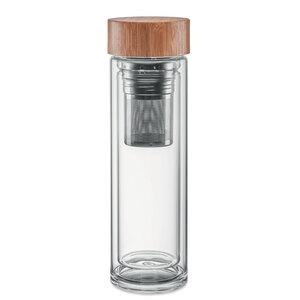 GiftRetail MO9420 - BATUMI GLASS Gourde double paroi verre 400ml