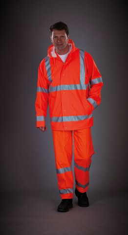 Yoko YHVS450 - Veste de pluie respirante Hi-Vis Soft Flex