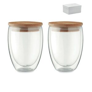 GiftRetail MO6739 - TIRANA SET Lot de 2 verres 350 ml