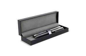 TopPoint LT82153 - Ensemble stylo à bille et roller en métal bois de noyer dans une boîte cadeau