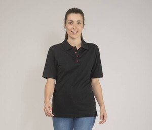 BLACK&MATCH BM101 - Polo femme boutons contrastés