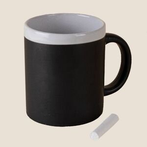 EgotierPro 28199 - Mug en céramique 300 ml avec craie SLATE