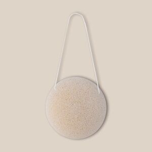 EgotierPro 50657 - Éponge Konjac 7x3.5 cm avec Sac Coton/Mesh KONJAC