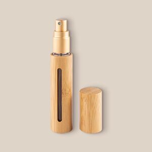 EgotierPro 52503 - Atomiseur de Parfum en Bambou 10ml RHIN