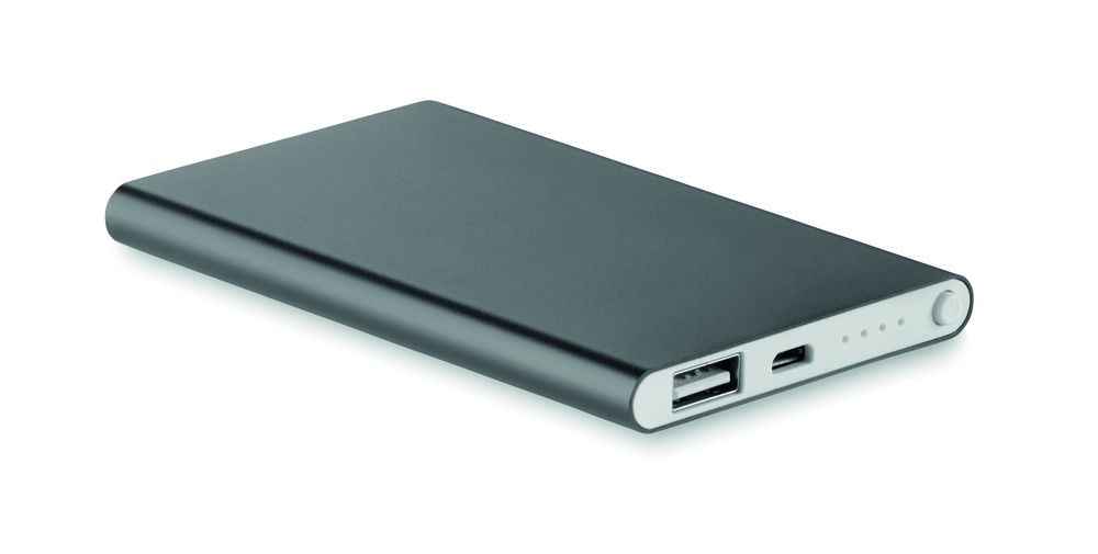 GiftRetail MO8735 - POWERFLAT Powerbank ultra plat 4000 mAh noir